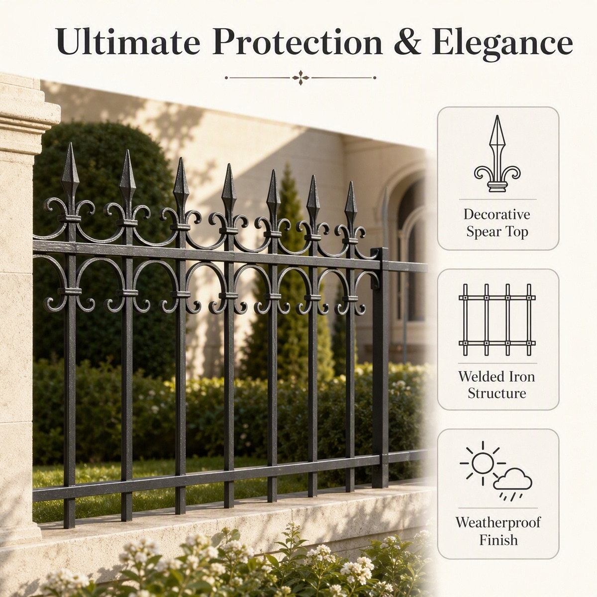 Wrought Iron Fence - Image 3